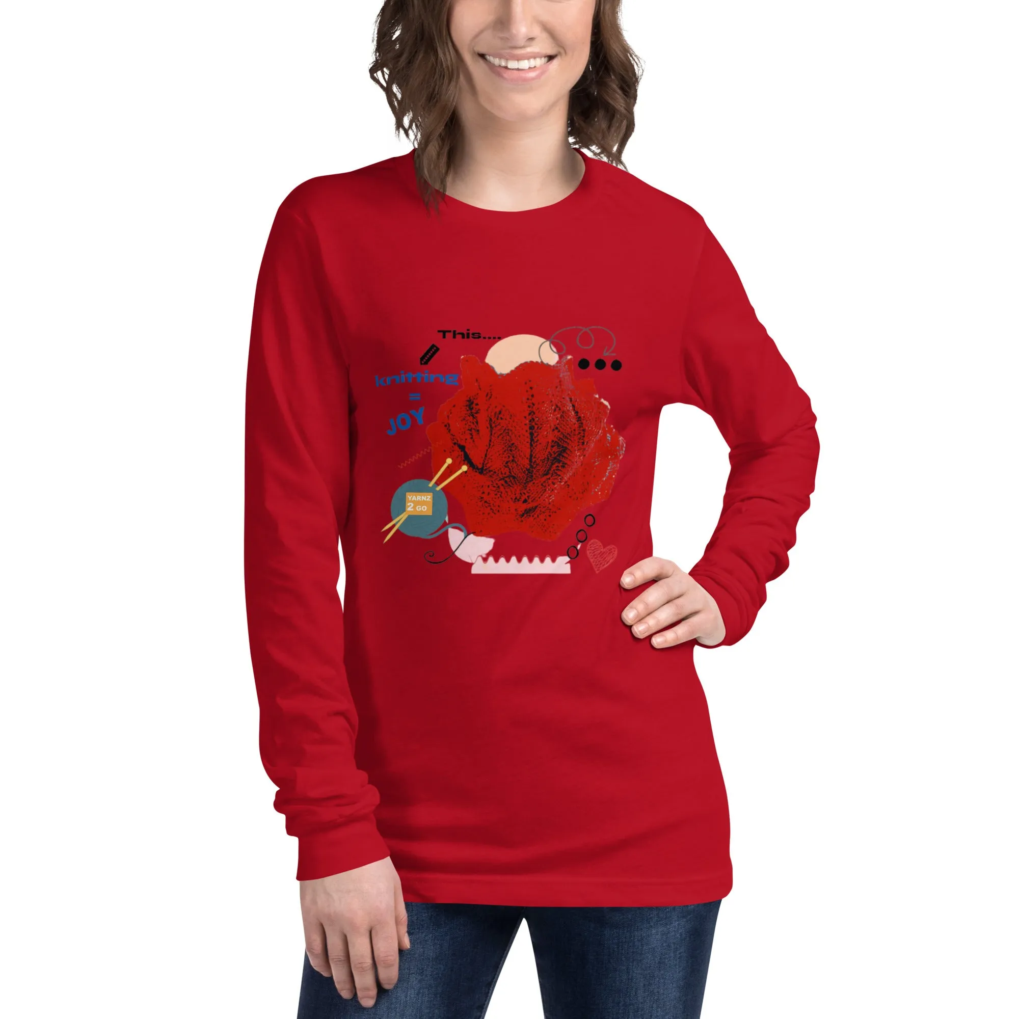 Knitting joy, a long sleeve tee