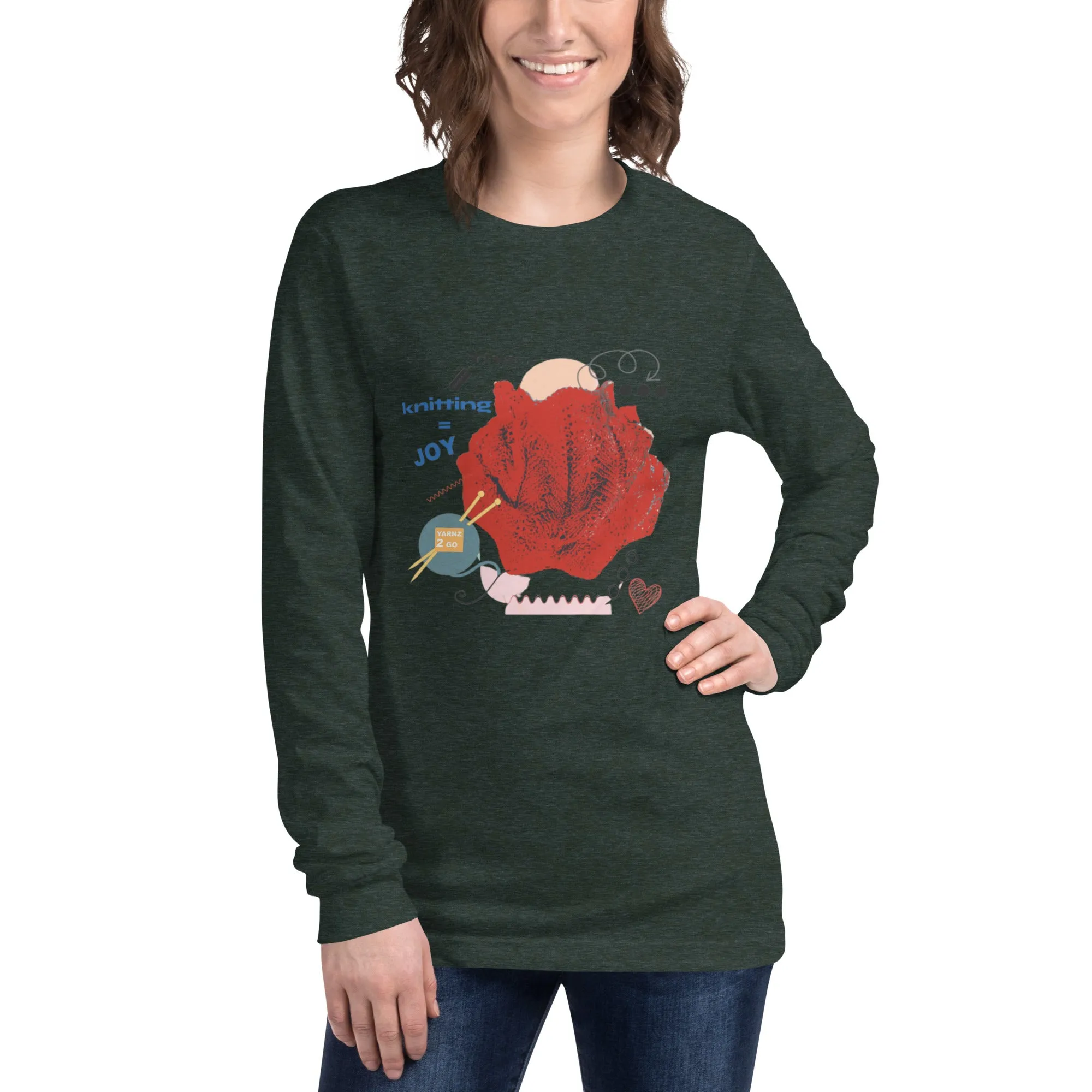 Knitting joy, a long sleeve tee