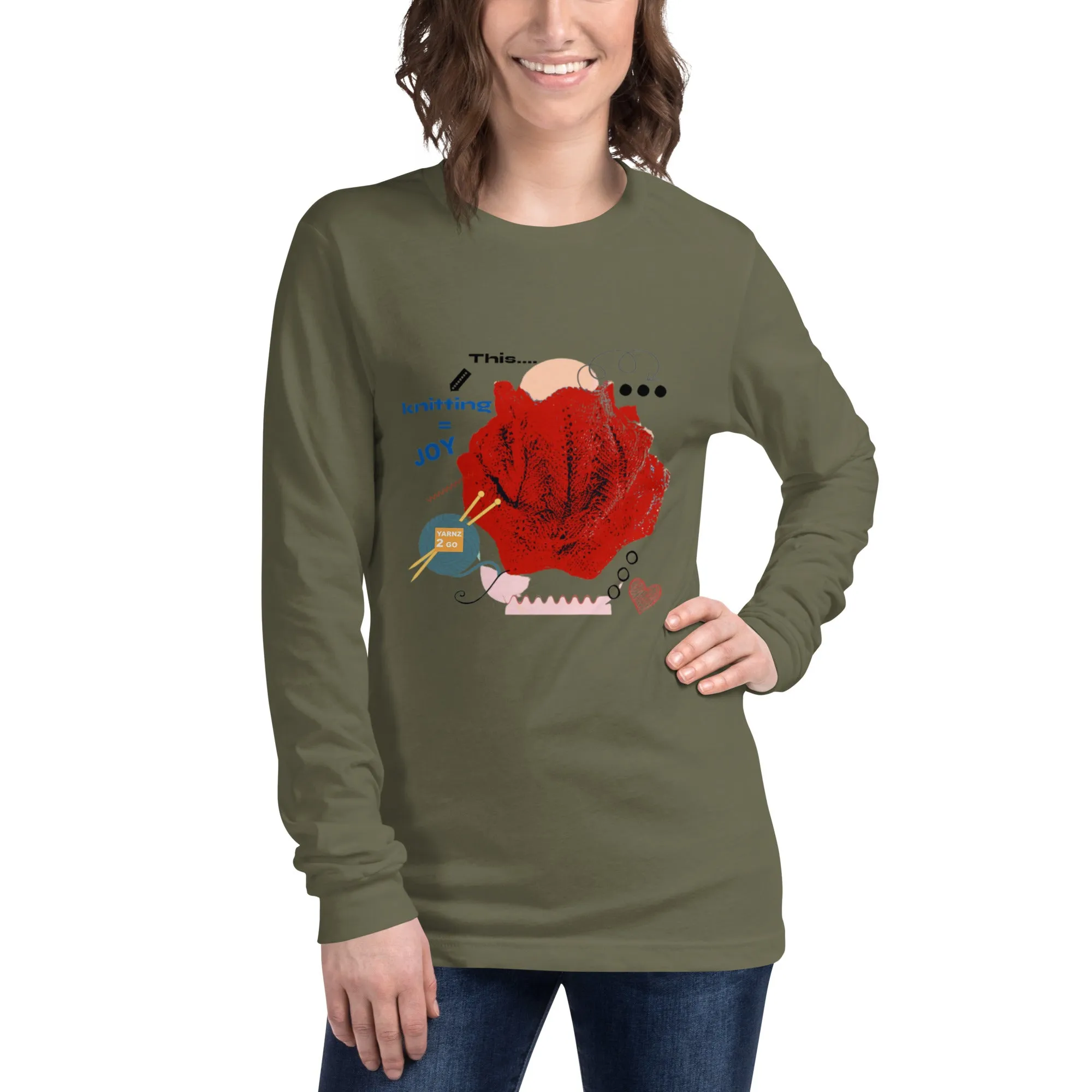 Knitting joy, a long sleeve tee