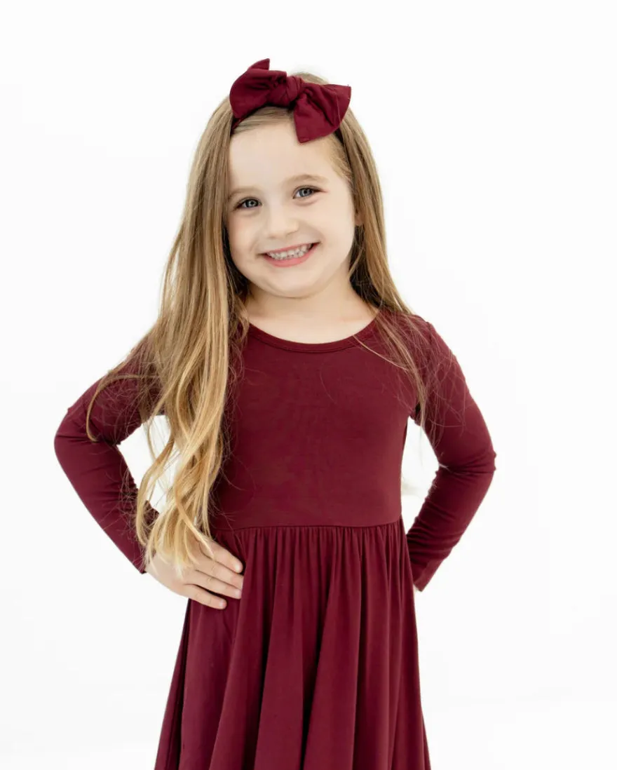 Kyte Baby - Bow - Burgundy