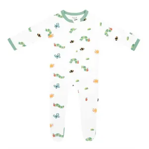 Kyte Baby Printed Zippered Footie in The Very Hungry Caterpillar and Friends