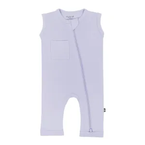 Kyte Baby Sleeveless Zippered Romper - Lilac