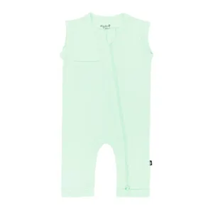 Kyte Baby Sleeveless Zippered Romper (Mint) - FINAL SALE