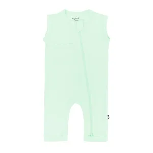 Kyte Baby Sleeveless Zippered Romper - Mint
