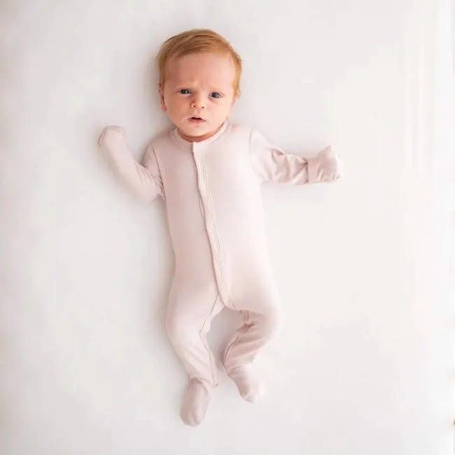 Kyte Baby Snap Footie in Blush