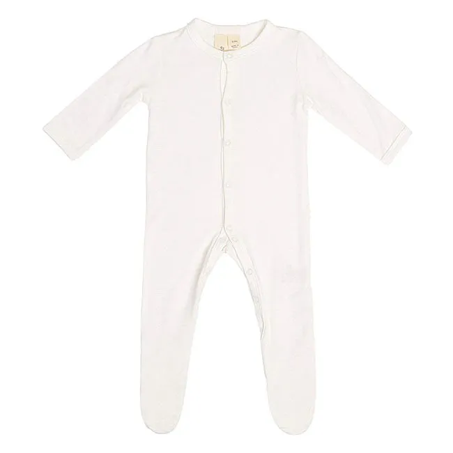 Kyte Baby Snap Footie in Cloud