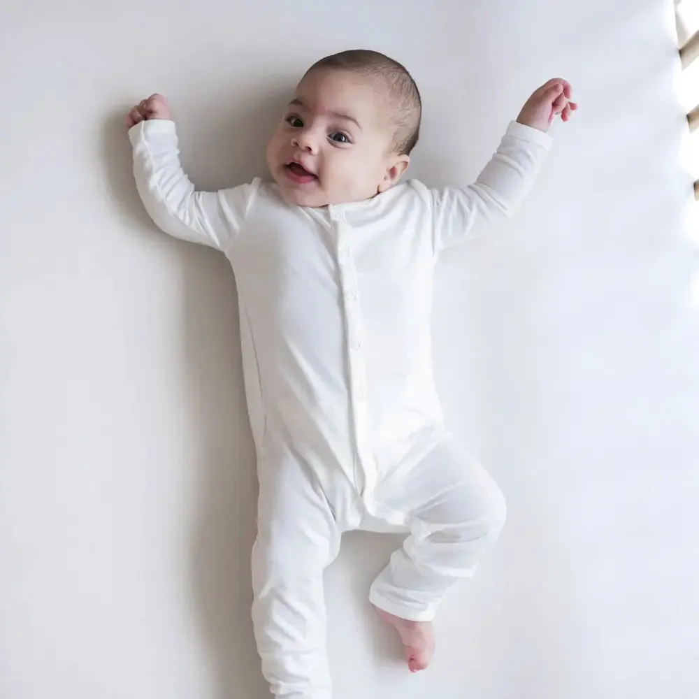 Kyte Baby Snap Romper in Cloud