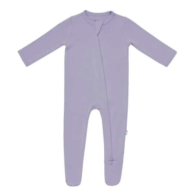 Kyte Baby Zippered Footie in Taro