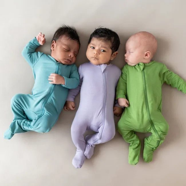 Kyte Baby Zippered Footie in Taro