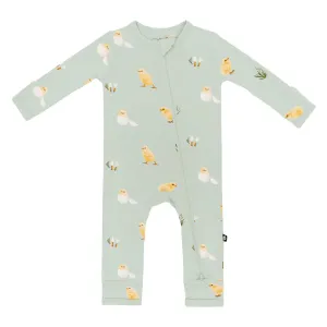Kyte Baby Zippered Romper - Aloe Chick