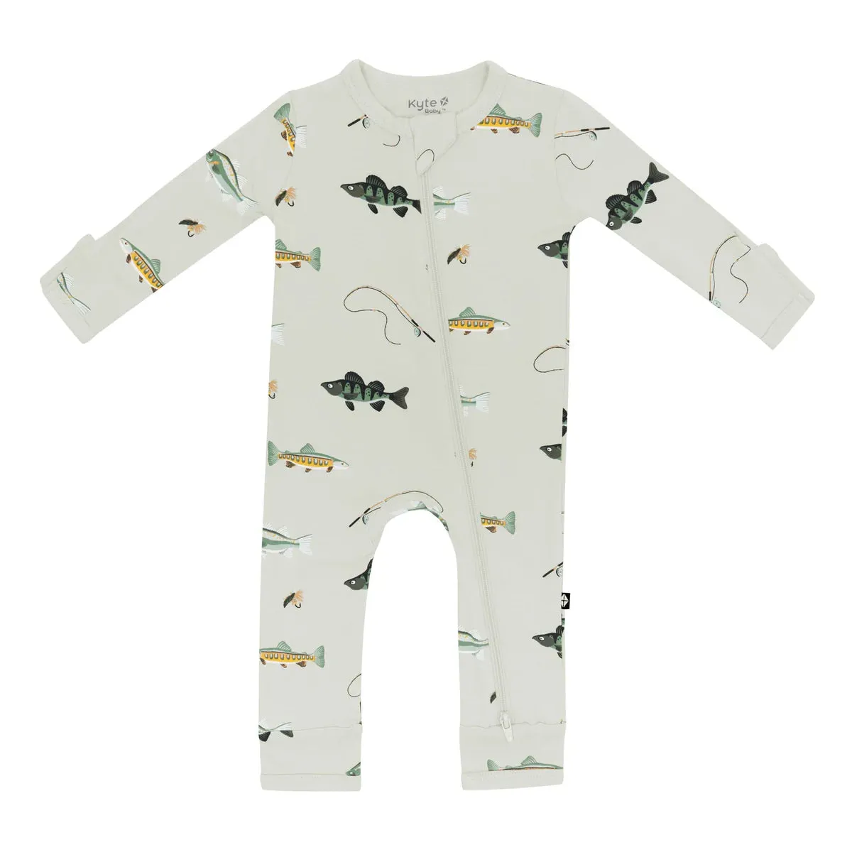 Kyte Baby Zippered Romper - Fishing