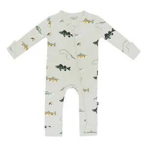 Kyte Baby Zippered Romper - Fishing