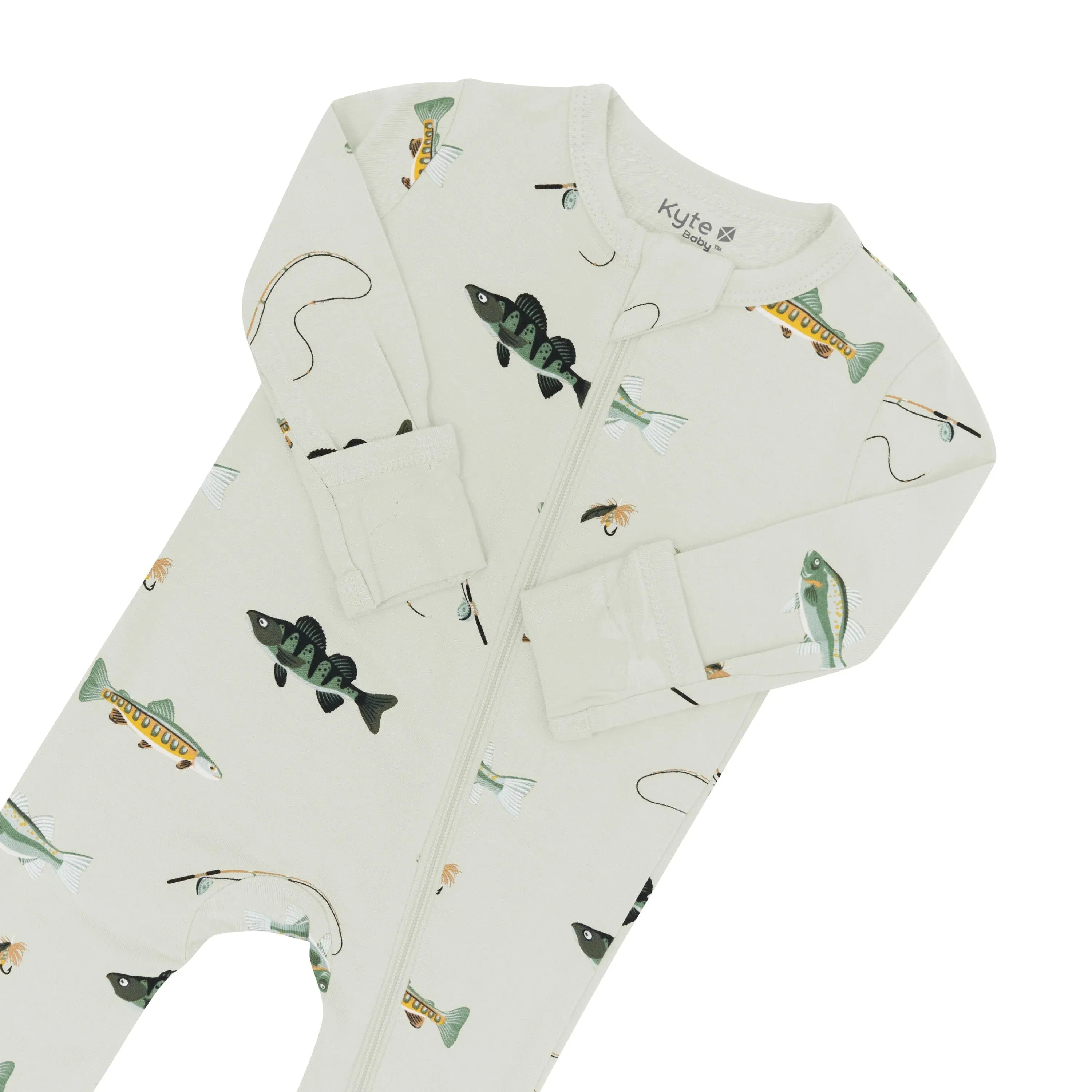 Kyte Baby - Zippered Romper - Fishing