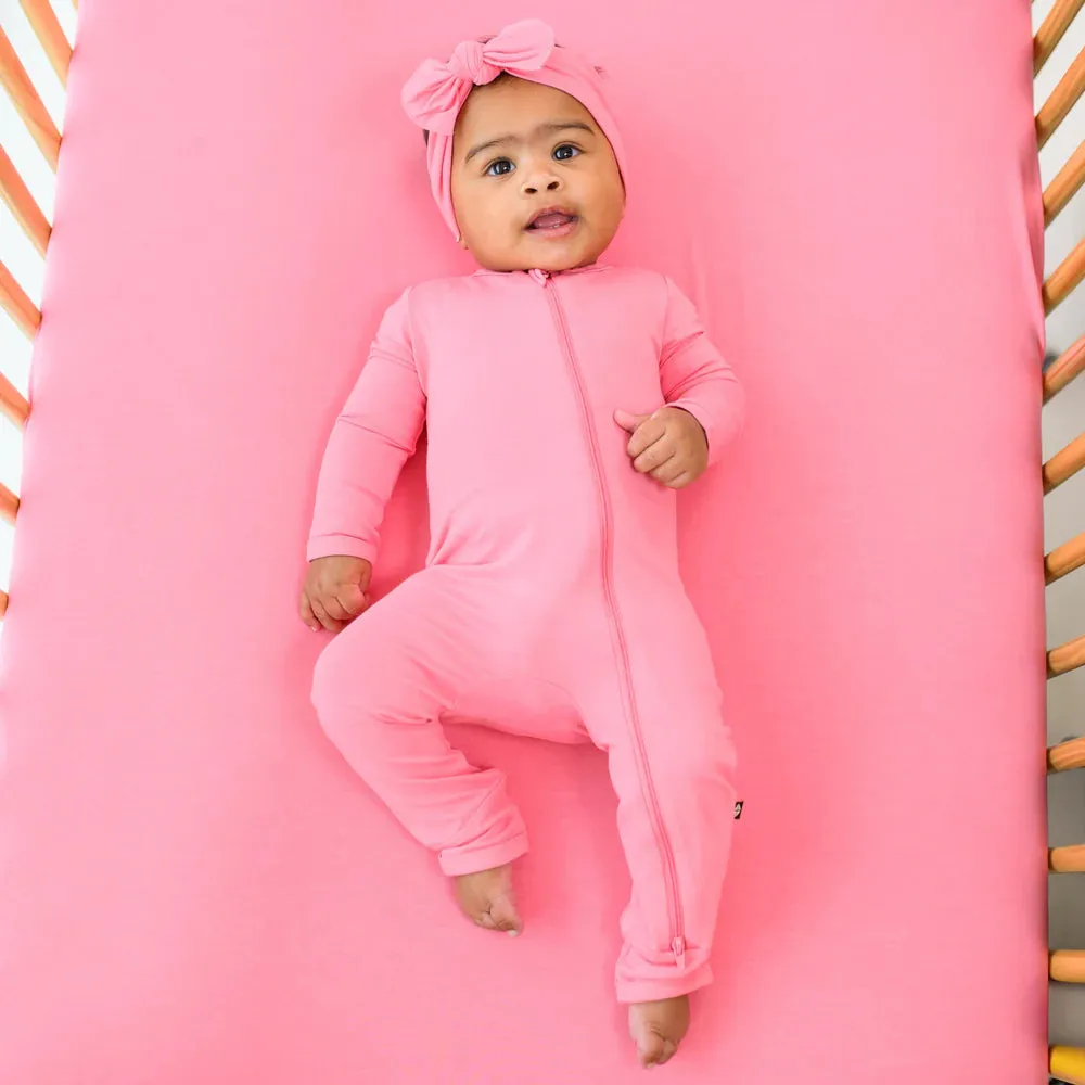 Kyte Baby Zippered Romper - Guava