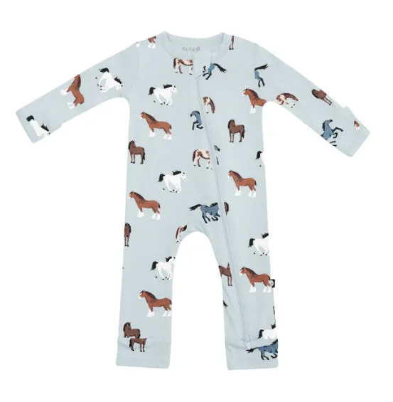 Kyte Baby - Zippered Romper - Horse
