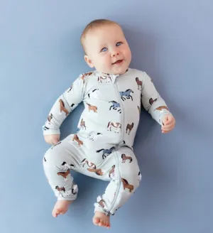 Kyte Baby - Zippered Romper - Horse