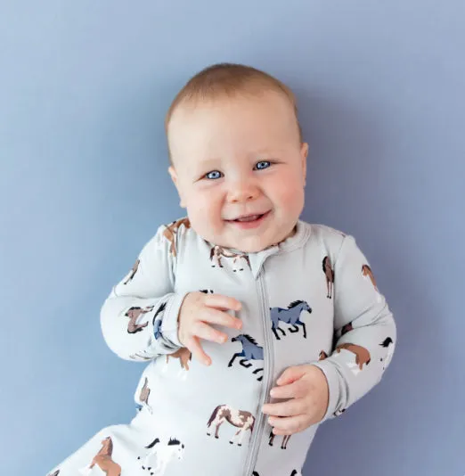 Kyte Baby - Zippered Romper - Horse