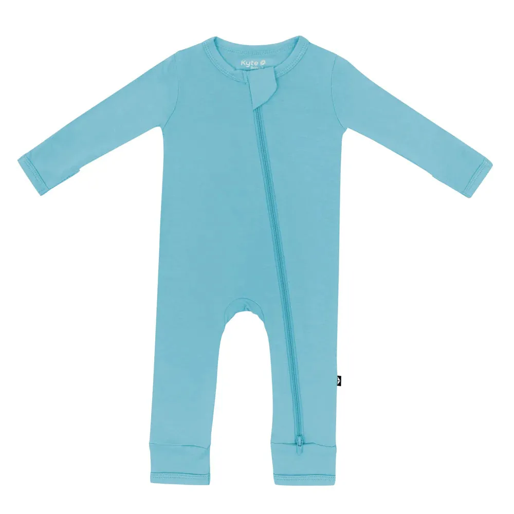 Kyte Baby Zippered Romper - Makai