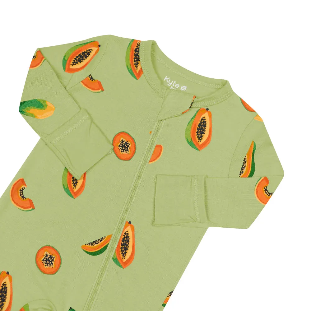 Kyte Baby Zippered Romper - Papaya