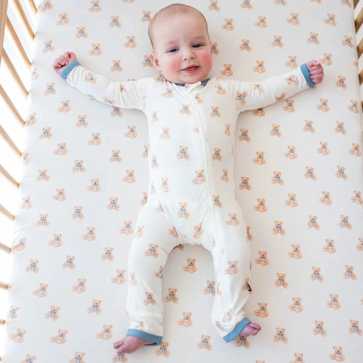 Kyte Baby Zippered Romper - Teddy Bear