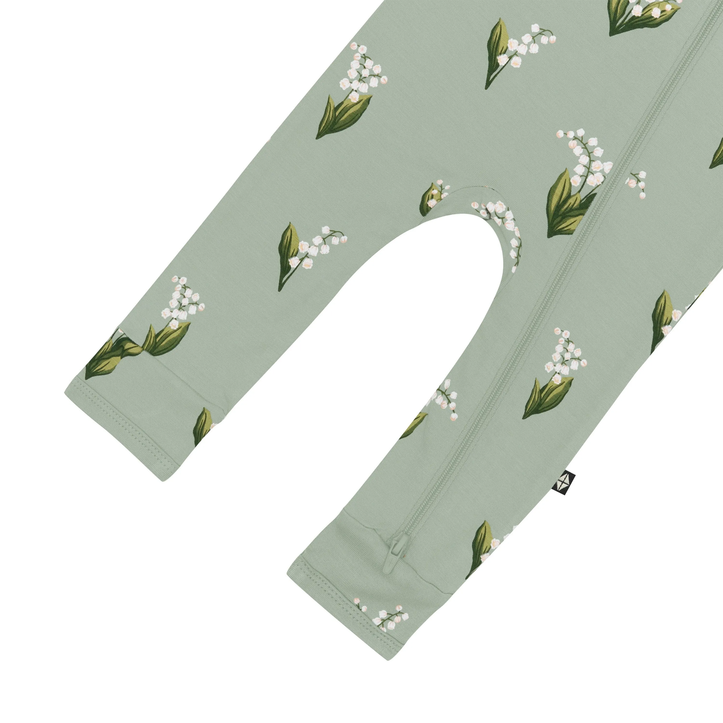 Kyte Baby - Zippered Romper - Thyme Lily