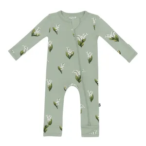Kyte Baby - Zippered Romper - Thyme Lily