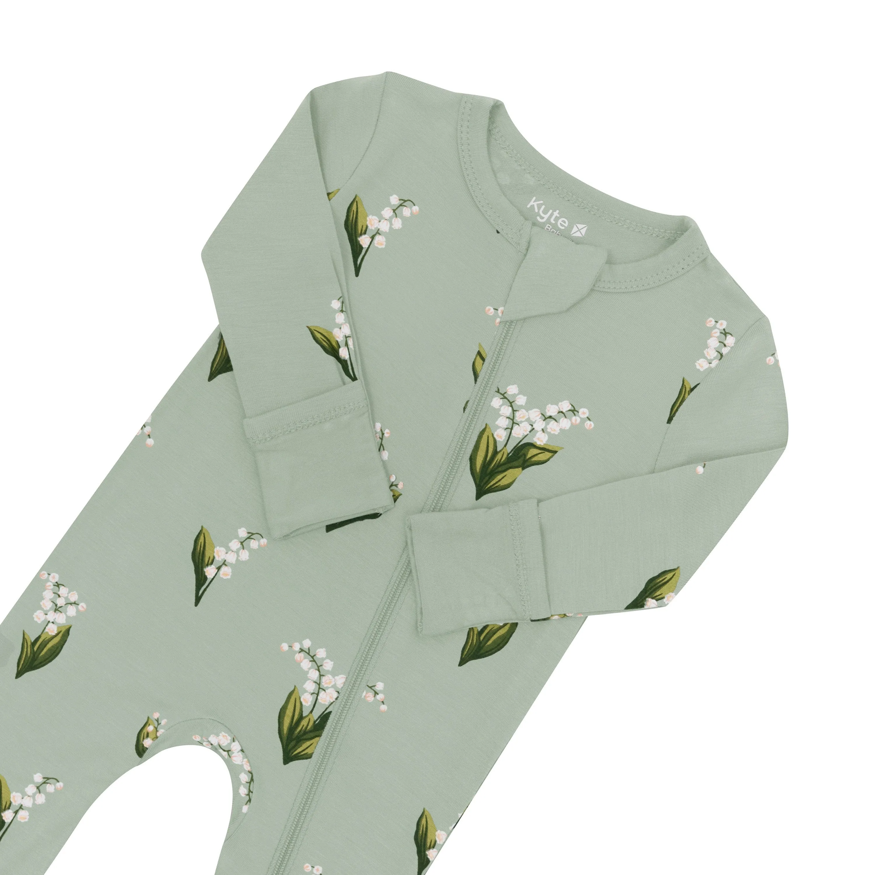 Kyte Baby - Zippered Romper - Thyme Lily