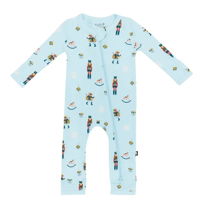 Kyte Zippered Romper in Nutcracker