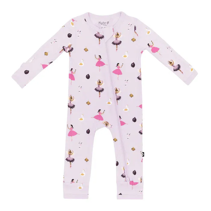 Kyte Zippered Romper in Sugar Plum