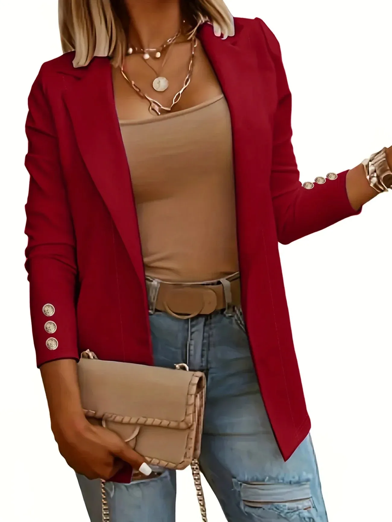 Layla™ - Chic Open Front Jacket