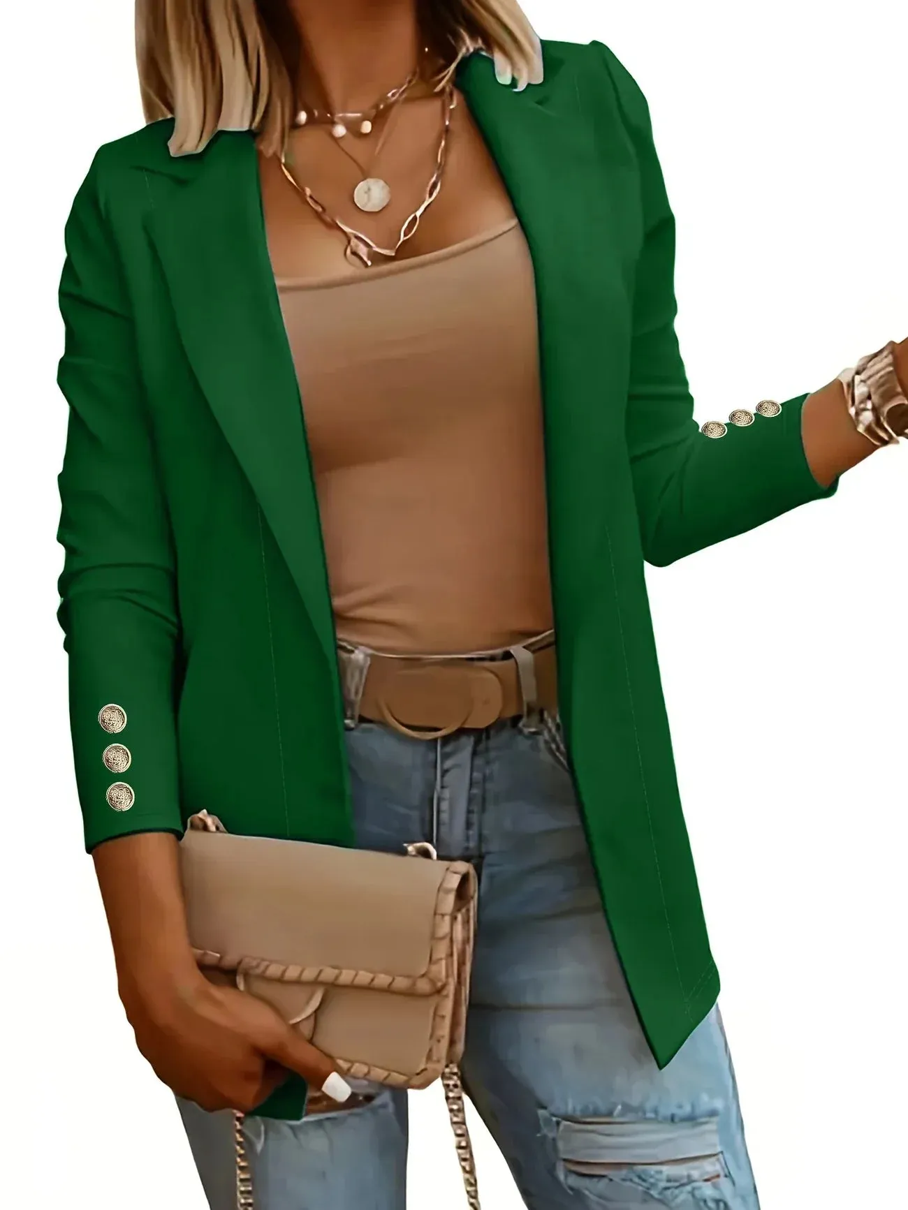 Layla™ - Chic Open Front Jacket