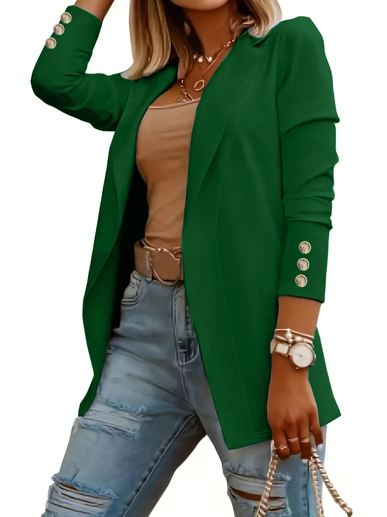 Layla™ - Chic Open Front Jacket