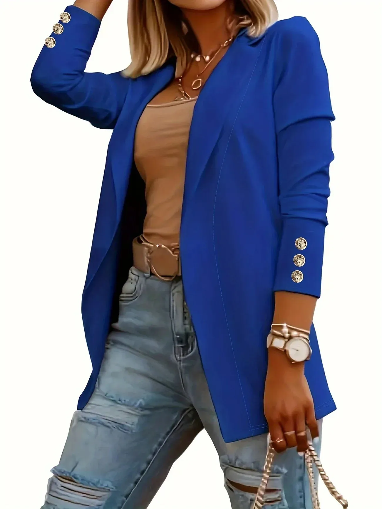 Layla™ - Chic Open Front Jacket