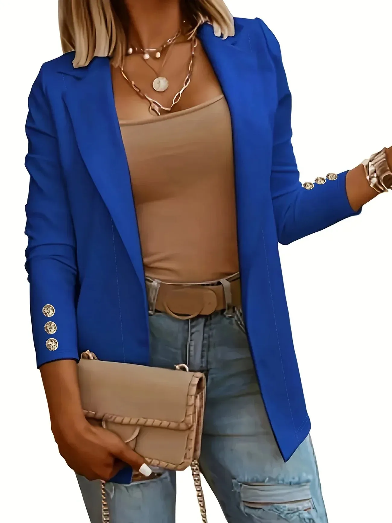 Layla™ - Chic Open Front Jacket