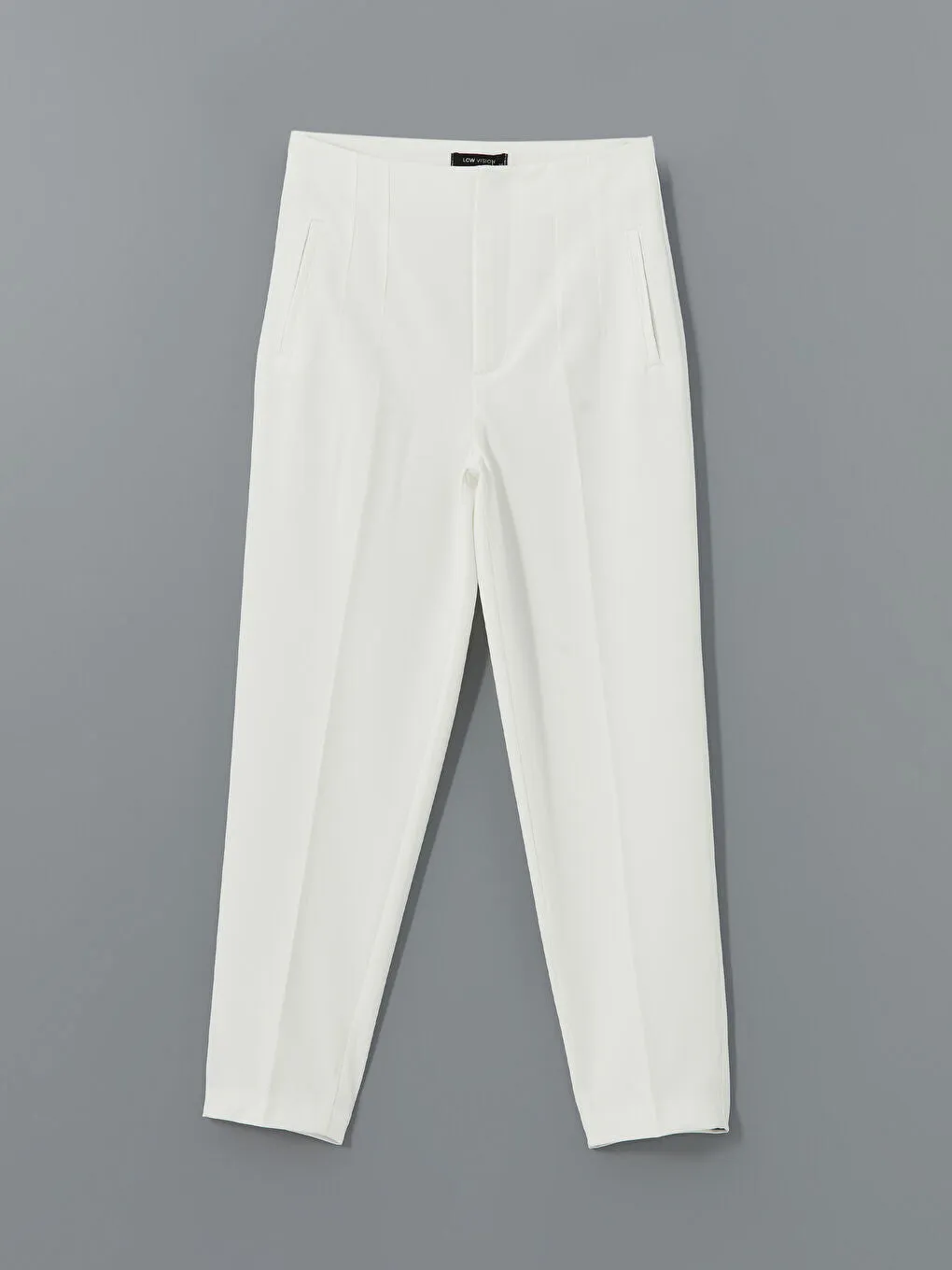 LCW Vision Ecru Slim Fit Women Trousers