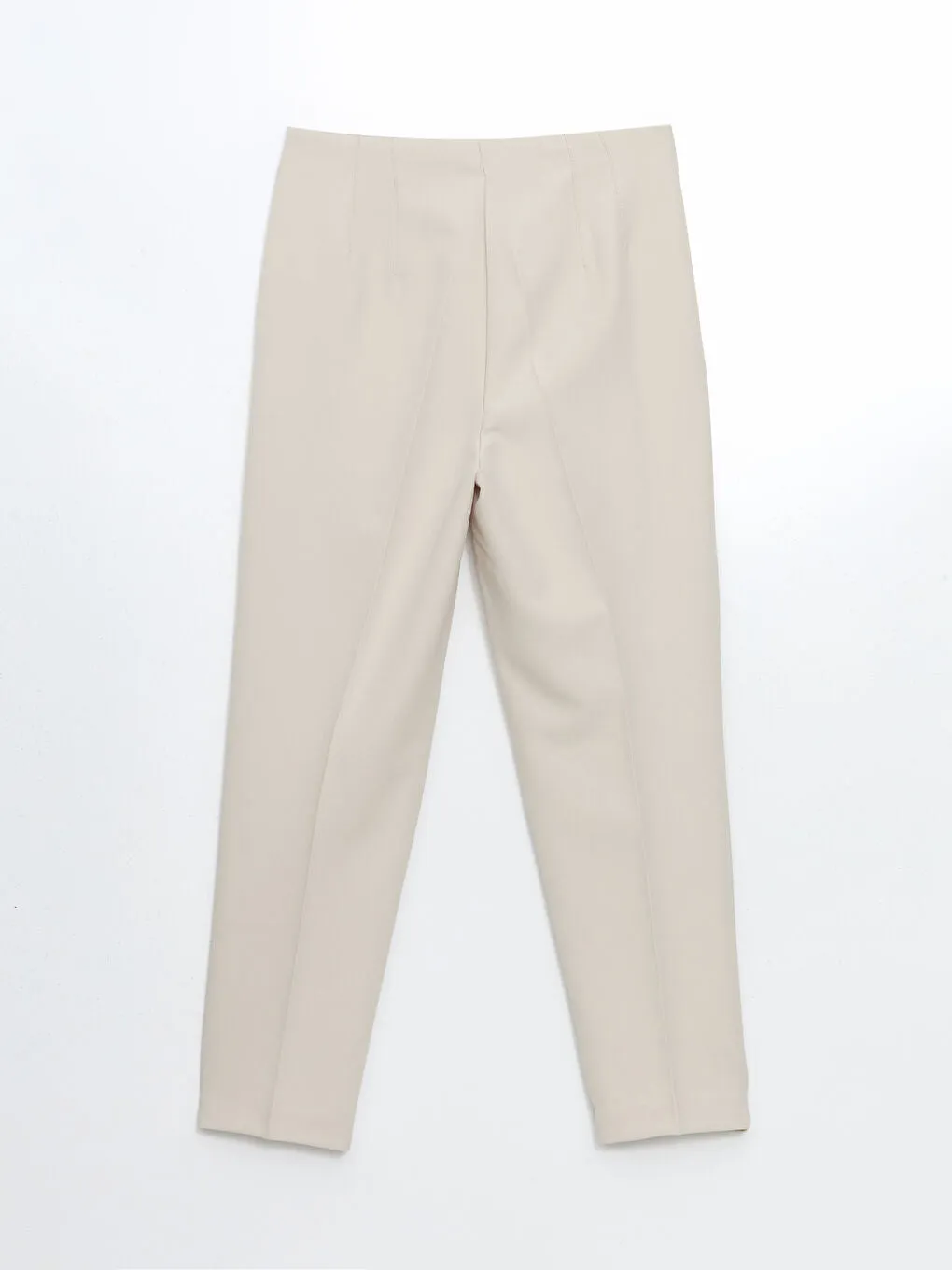 LCW Vision Ecru Slim Fit Women Trousers