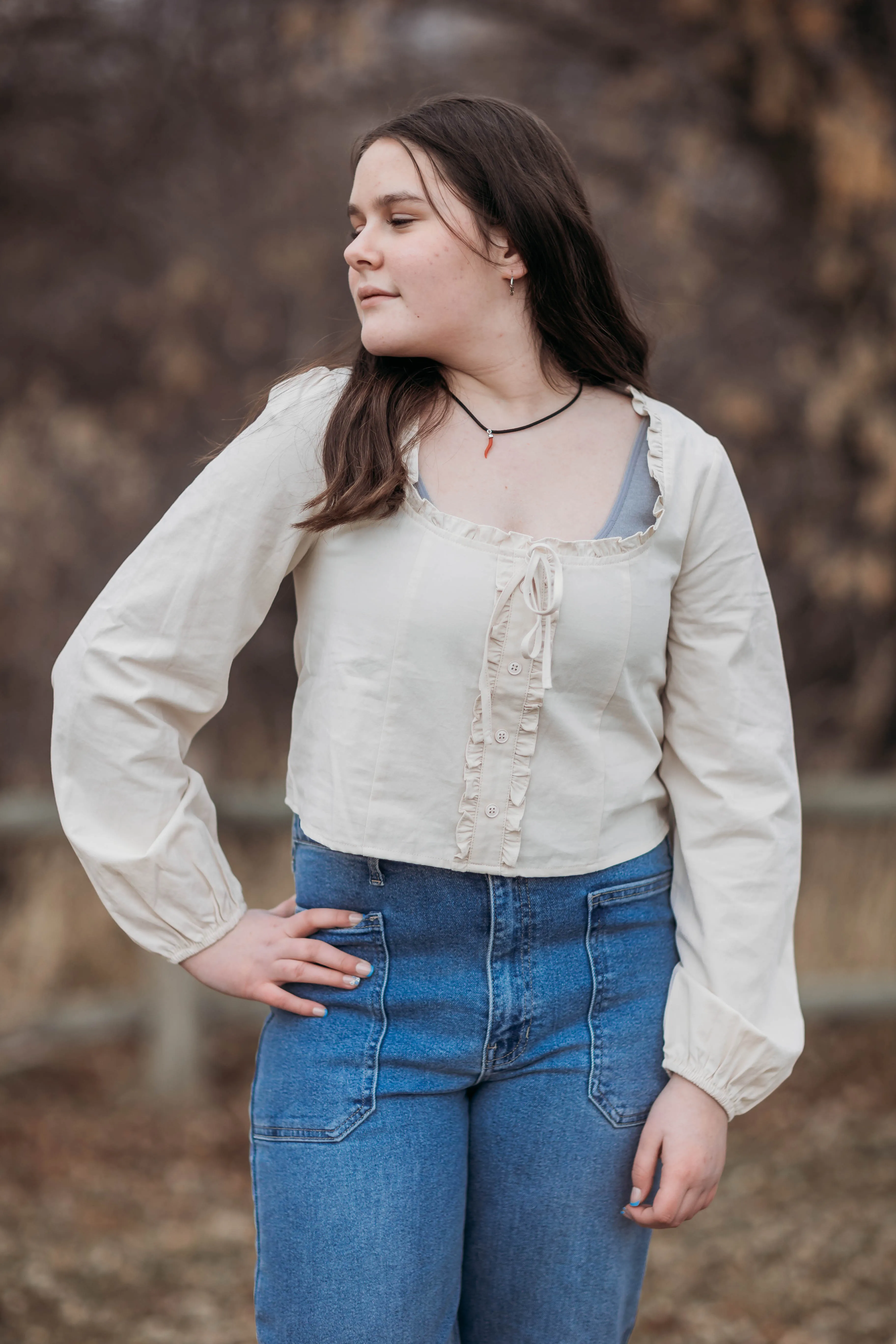 Leah jeans--medium denim