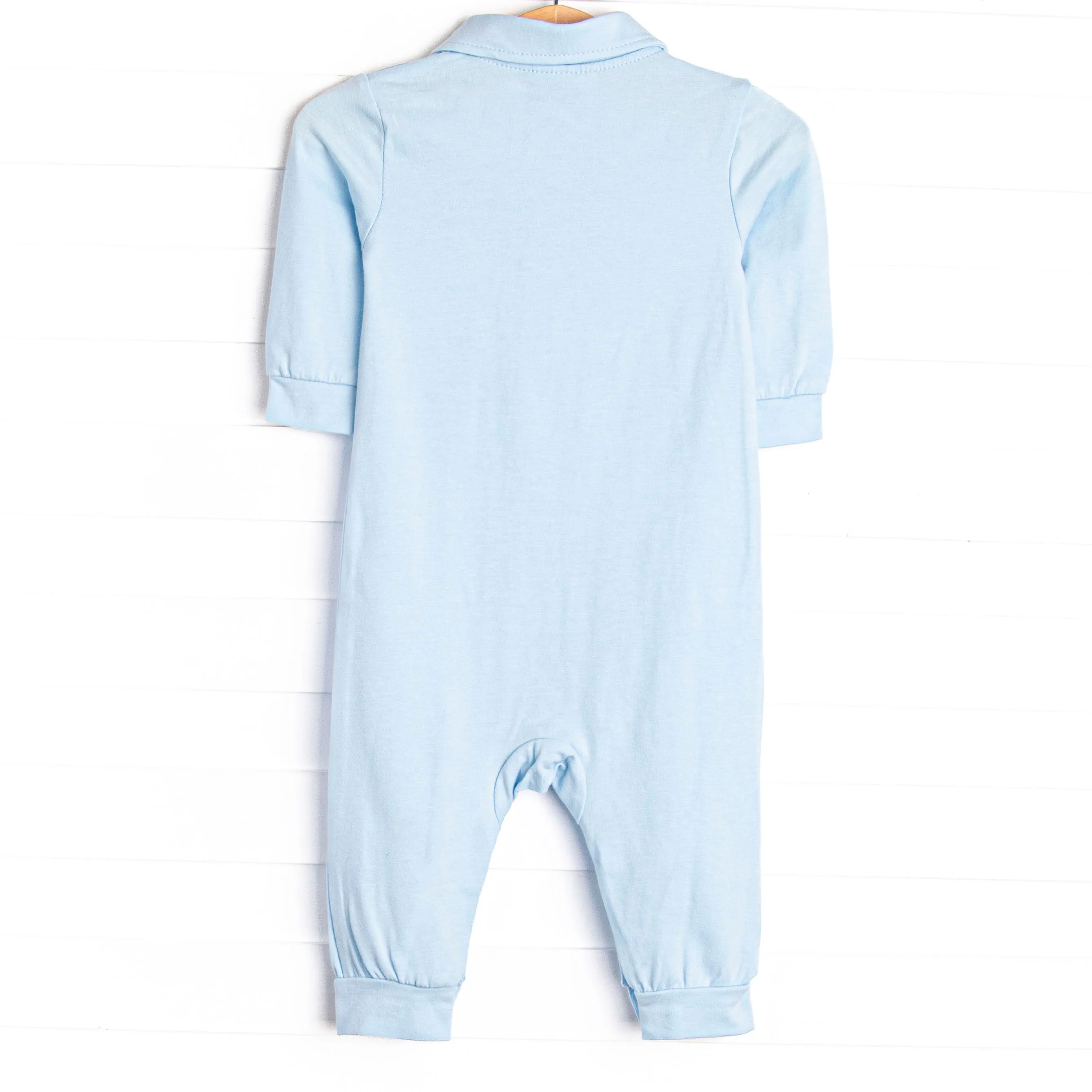 Levi Long Romper, Blue