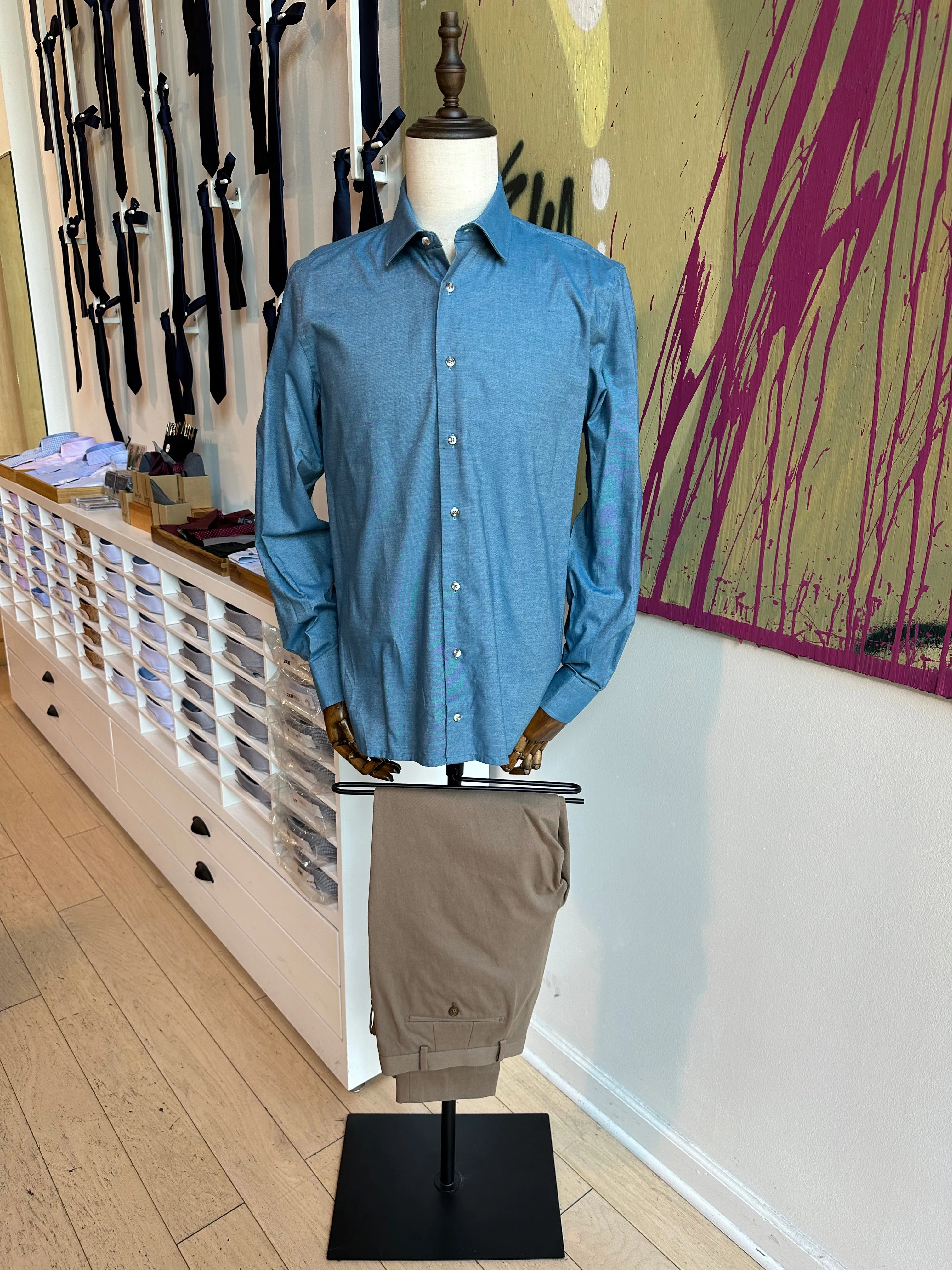 Light Blue Flannel Shirt