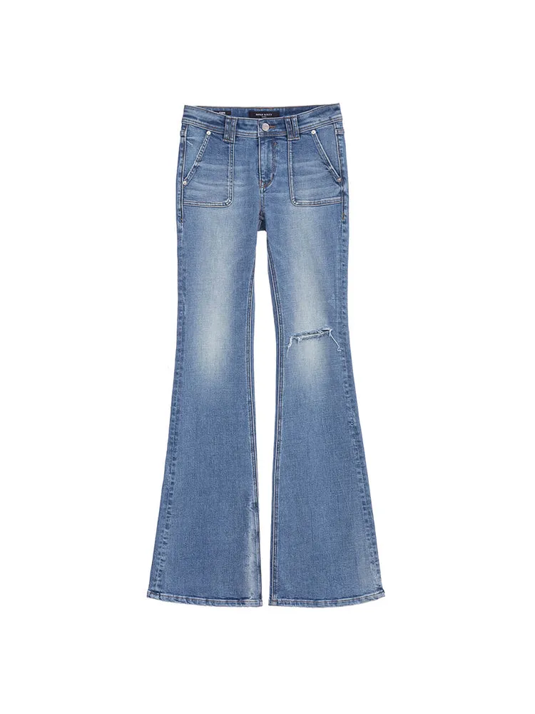 Light Blue Slight Flared Jeans