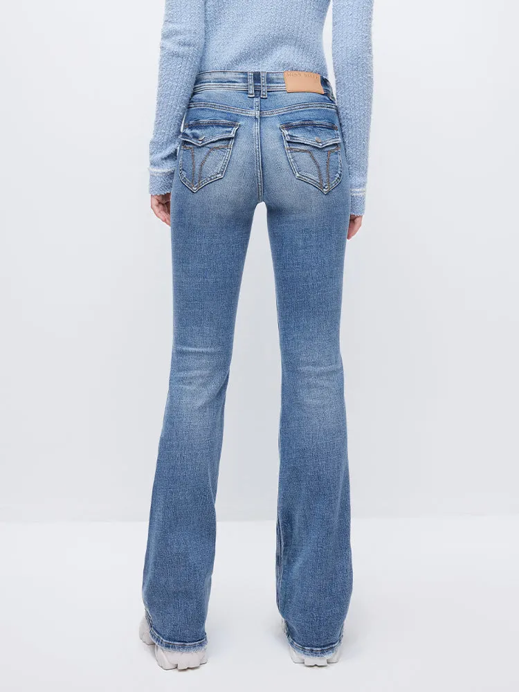 Light Blue Slight Flared Jeans