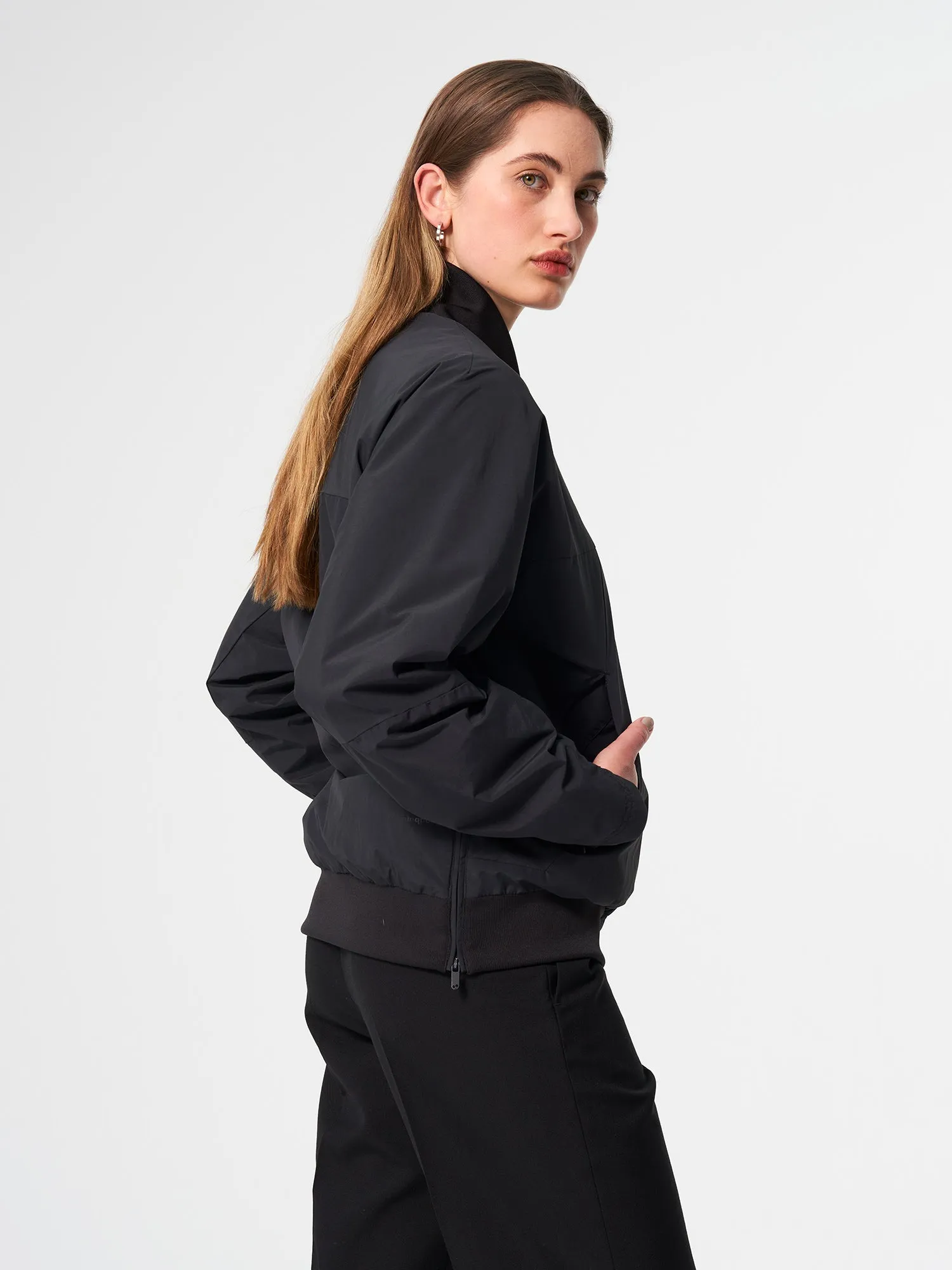 Light Bomber Jacket - Peat Black (Unisex)