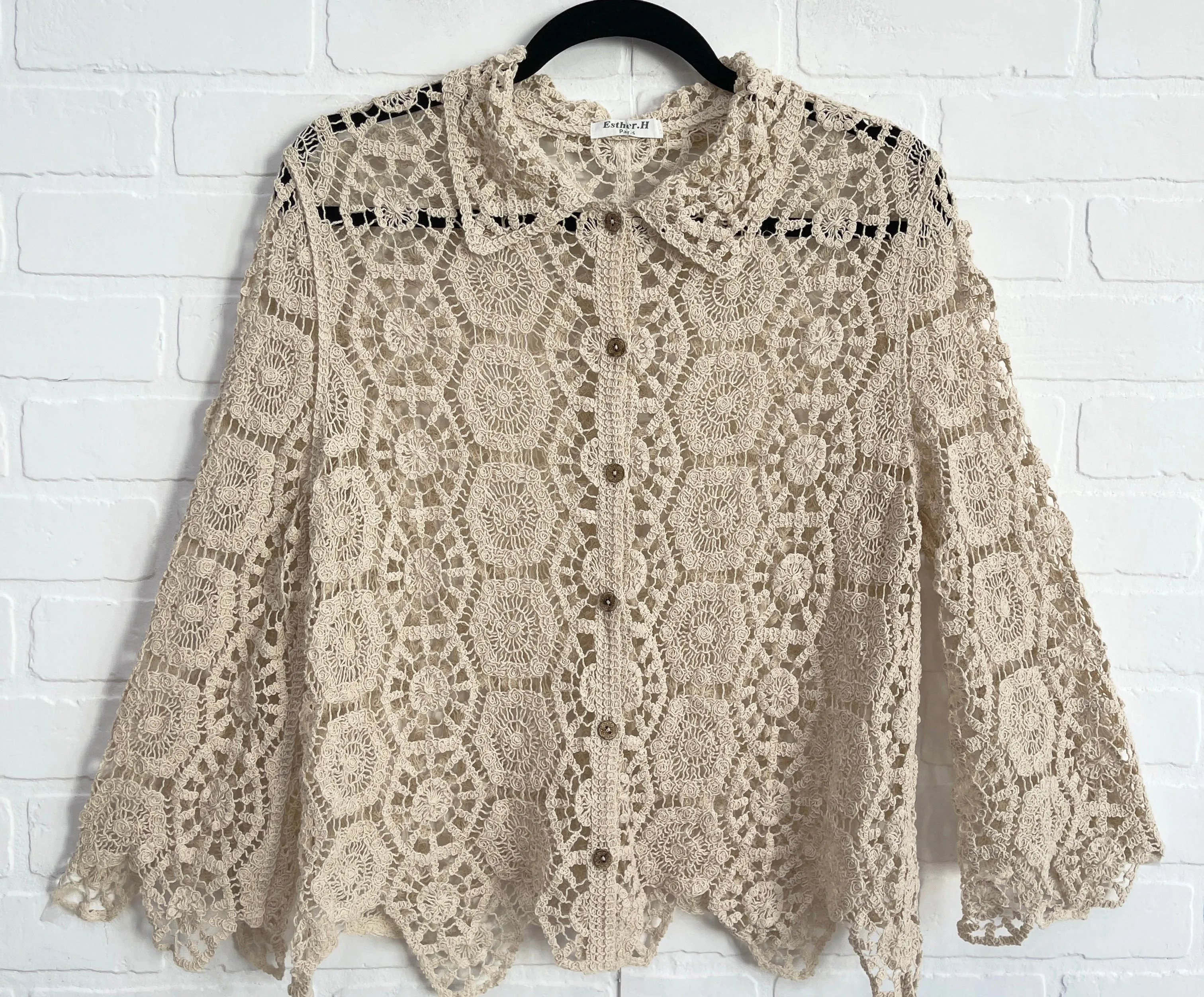 Lili Boho Crochet Shirt