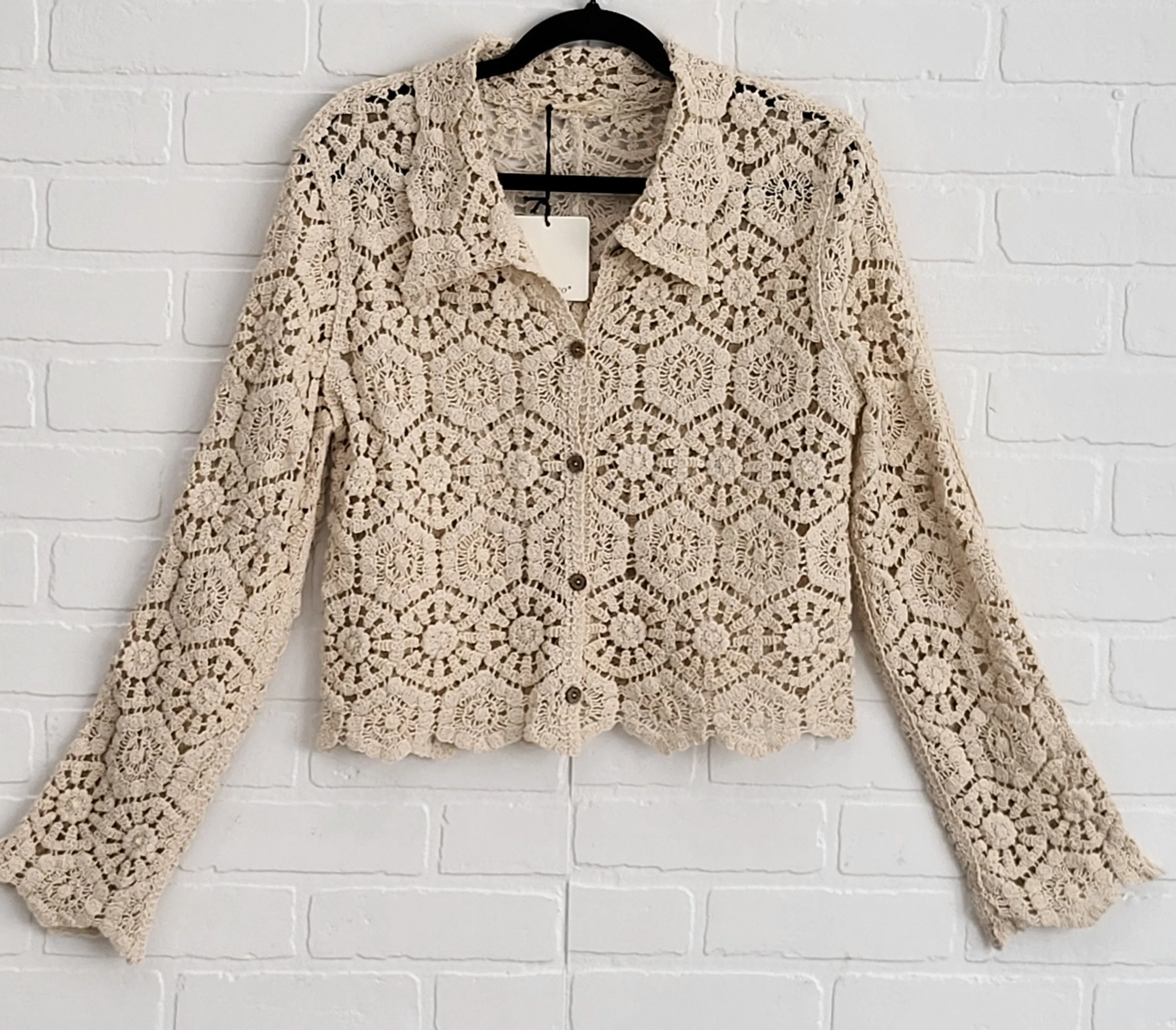 Lili Boho Crochet Shirt