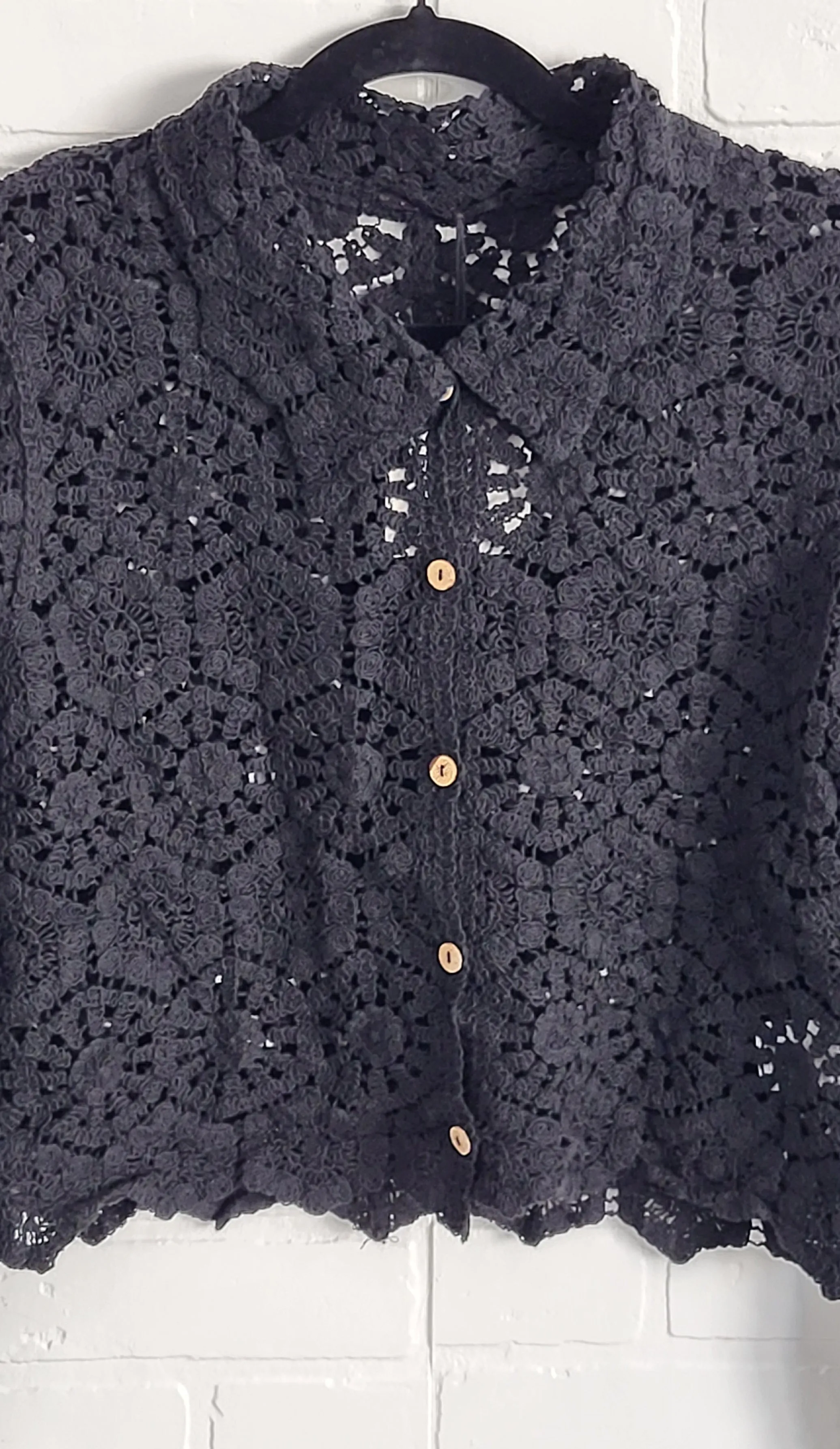 Lili Boho Crochet Shirt