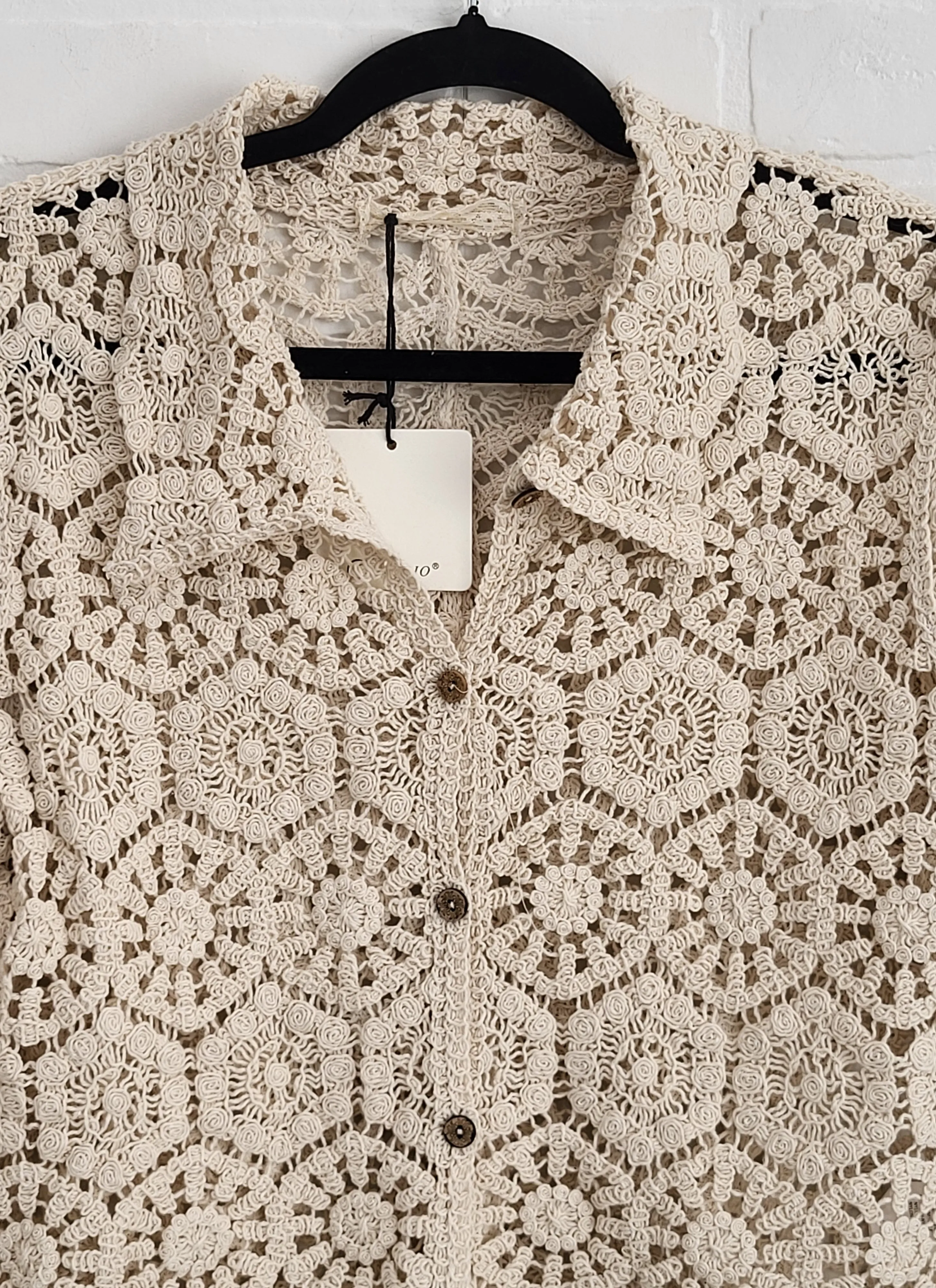 Lili Boho Crochet Shirt