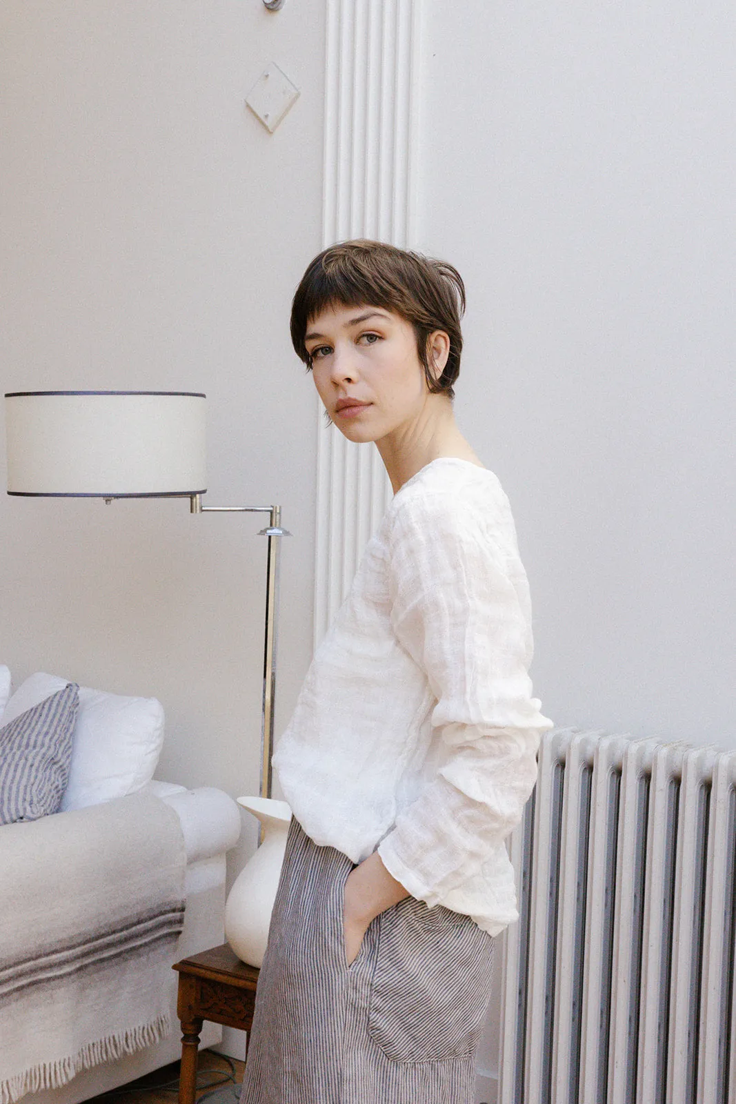 Lilly Top - Light Linen Gauze