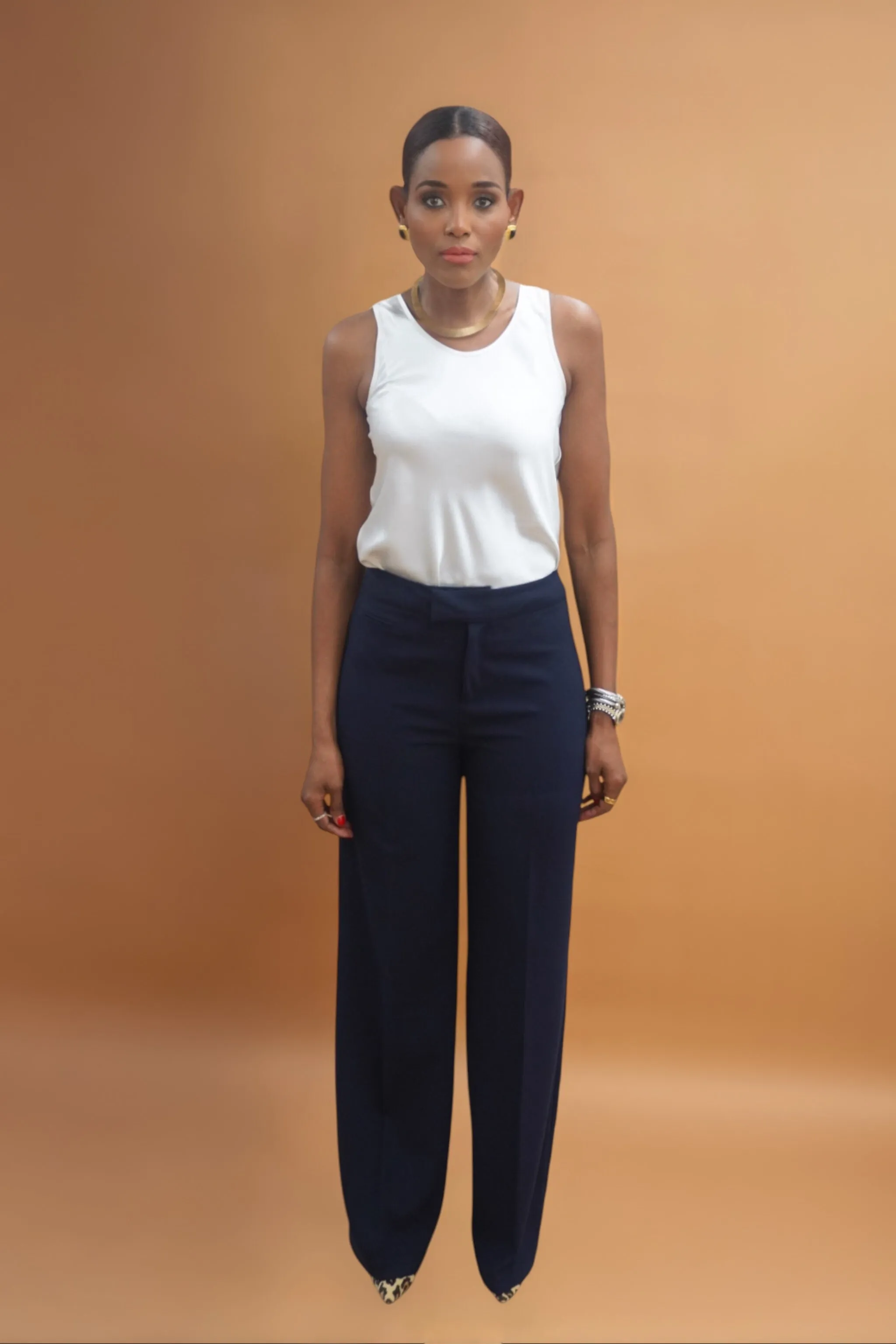 Liora Silk Tank Top for Tall Women