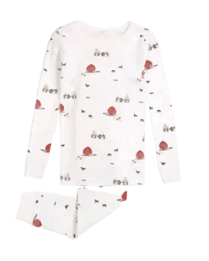 Little Red Barn PJ Set