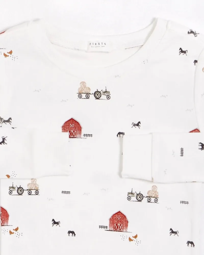 Little Red Barn PJ Set